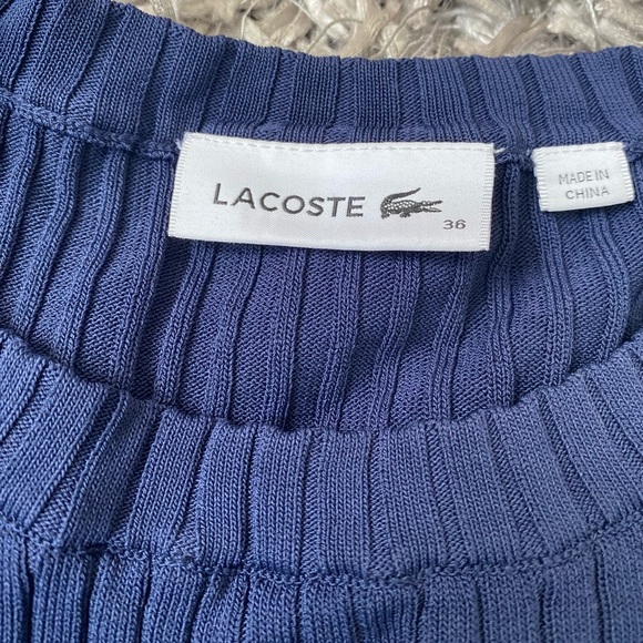 Lacoste 

Flat Ribbed Rayon Sweater

Size  36 smallet - Picture 5 of 7